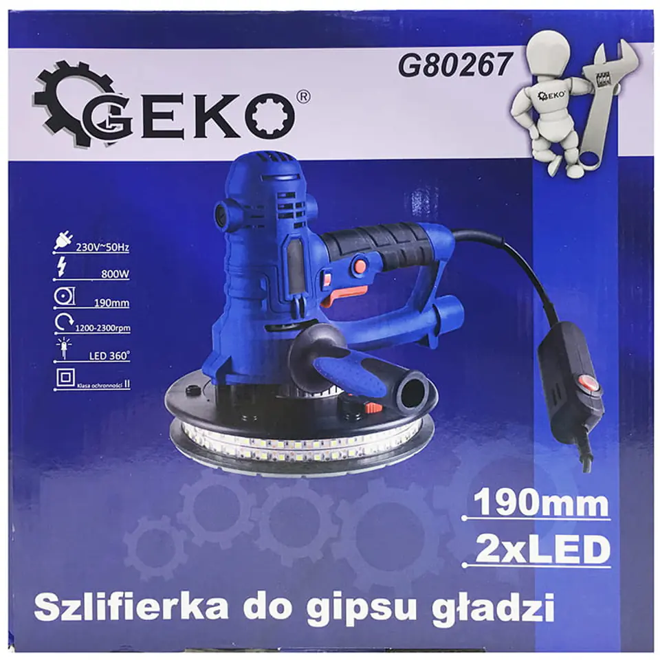 Geko G80267 zdjęcie opakowania szlifierki