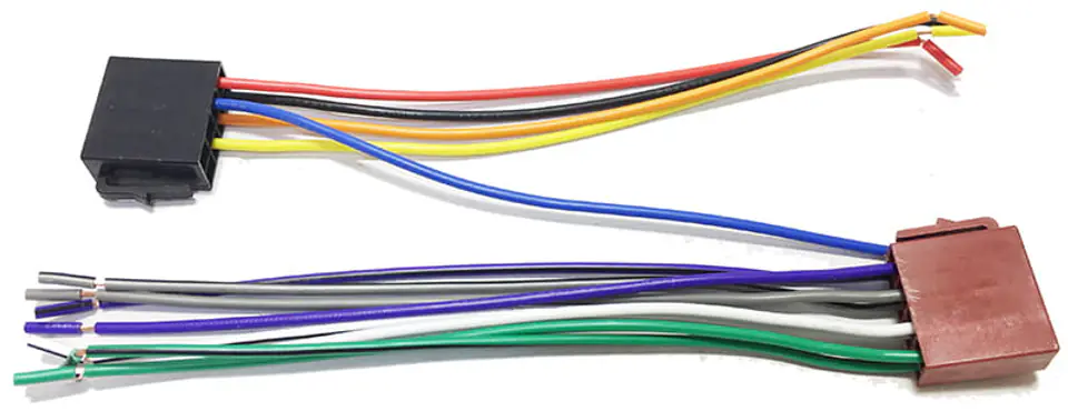 Wtyki ISO zasilający + głośnikowy z kablem.