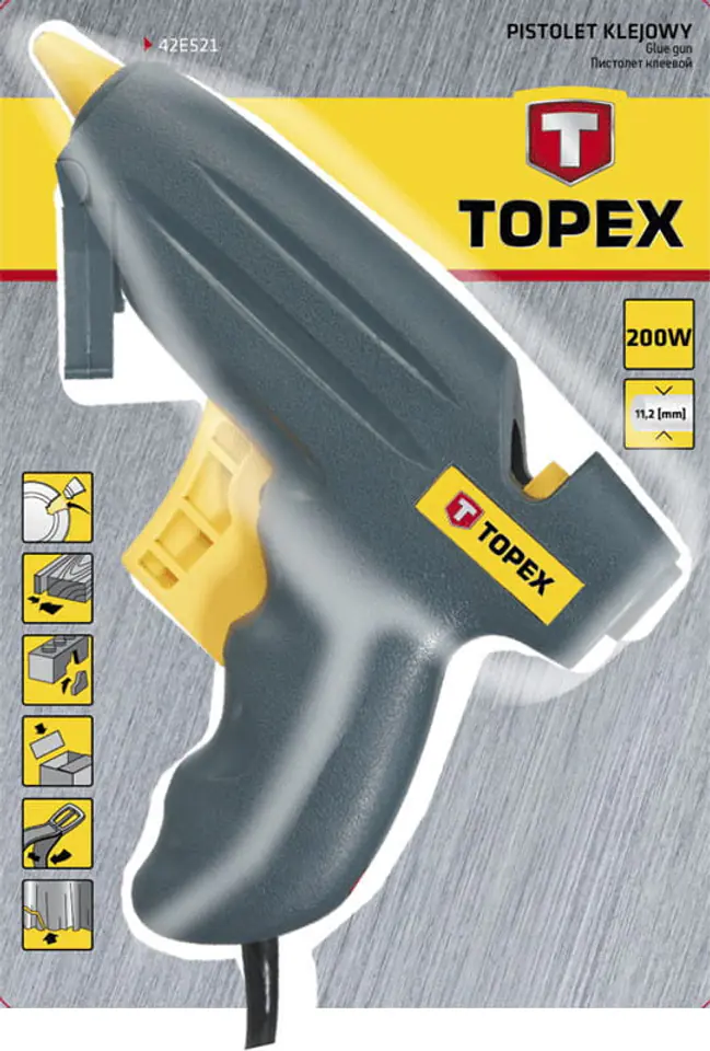 Topex 42E521 Pistolet na klej na gorąco