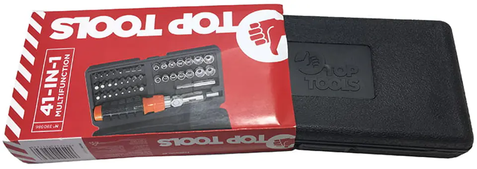 Końcówki wkrętakowe Top Tools 39D386 w opakowaniu