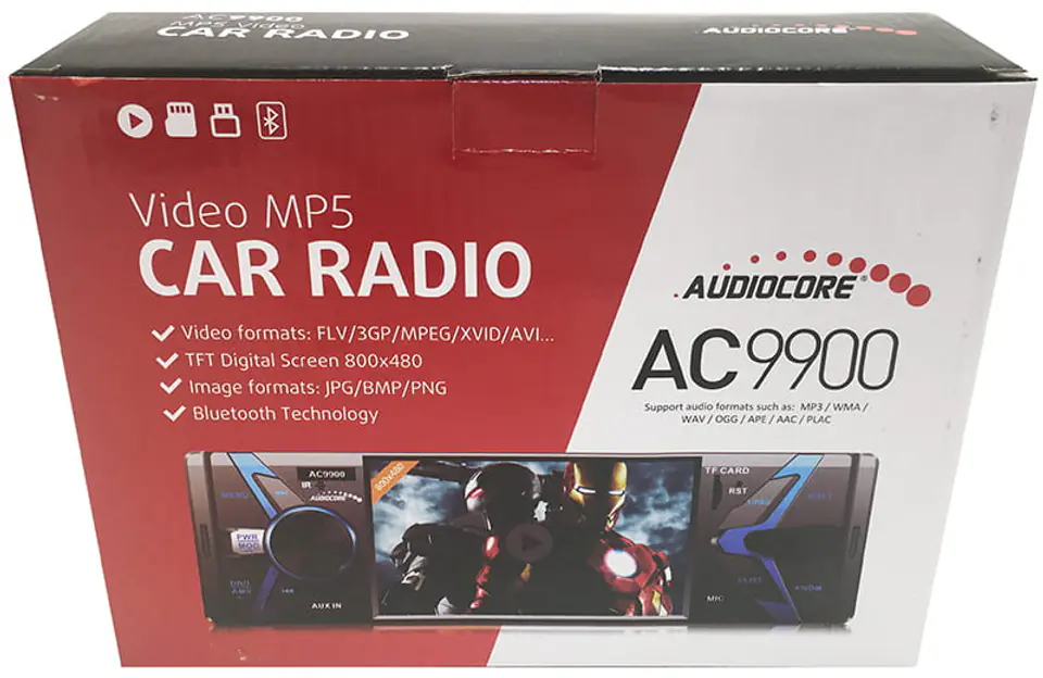 Opakowanie radia samochodowego Audiocore AC9900