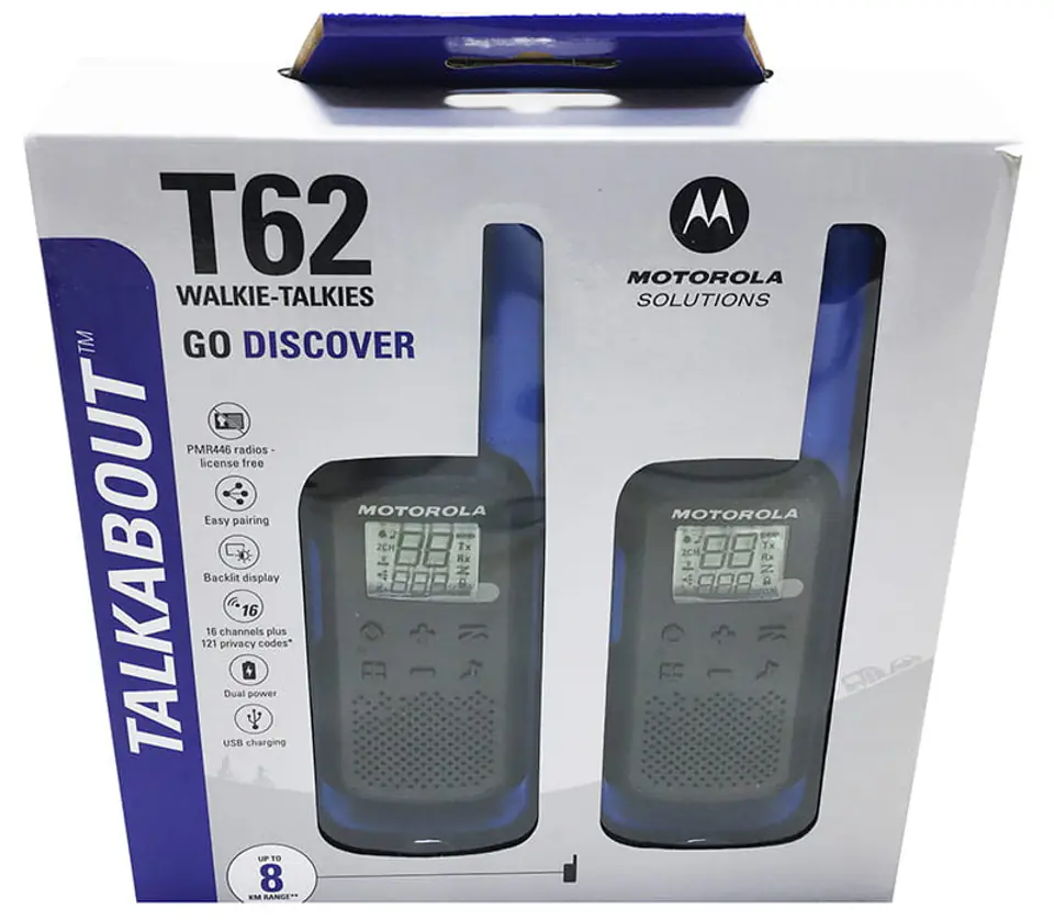 Motorola T62 blue w opakowaniu