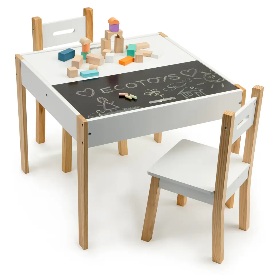 Table table with two chairs children's furniture set ECOTOYS