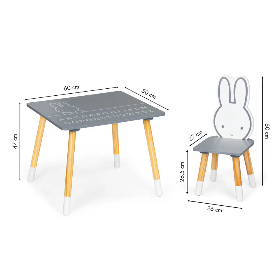 Table table +2 chairs children's furniture set Ecotoys