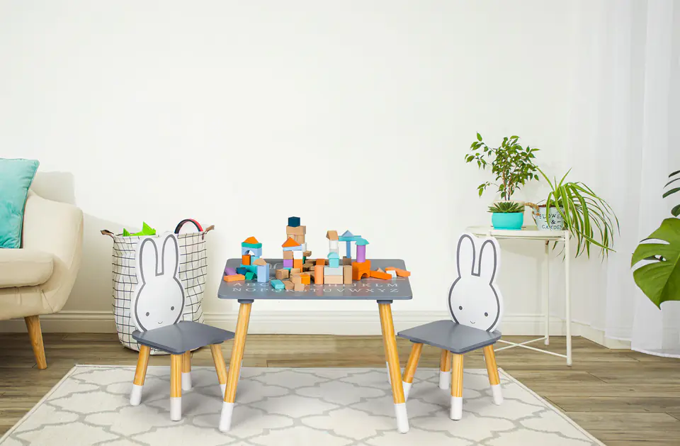 Table table +2 chairs children's furniture set Ecotoys
