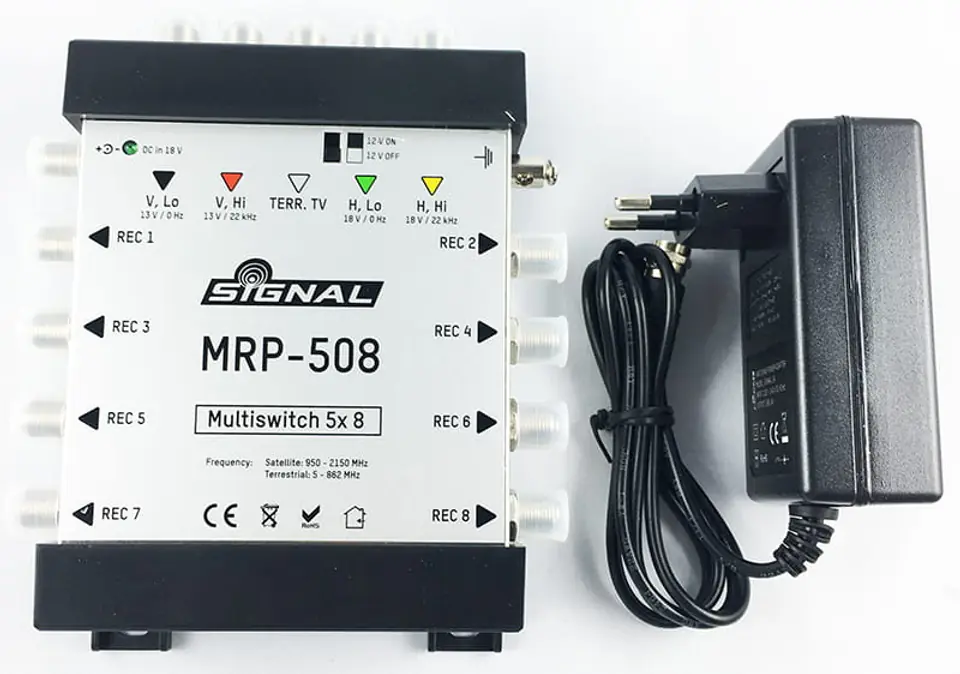 Multiswitch Signal MRP-508 z zasilaczem zdjęcie real